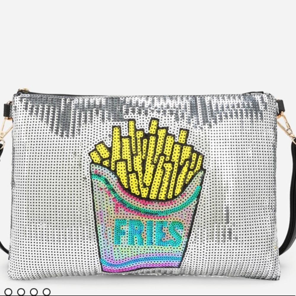 Sliver fries rainbow bag